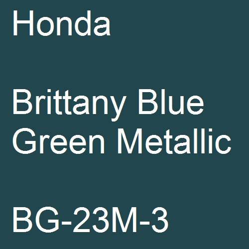 Honda, Brittany Blue Green Metallic, BG-23M-3.